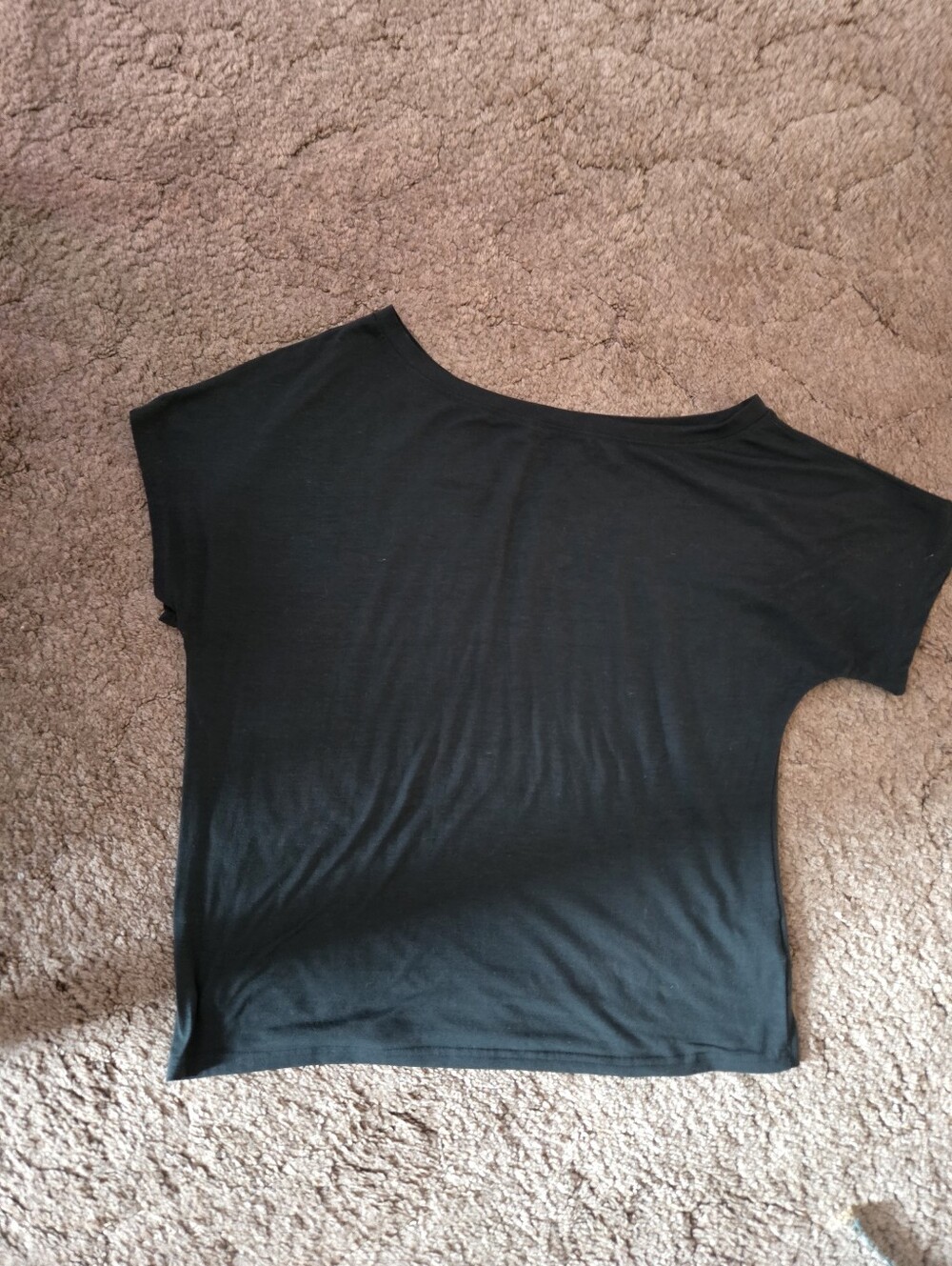 Forest Green Off The Shoulder Short Sleeve Tee